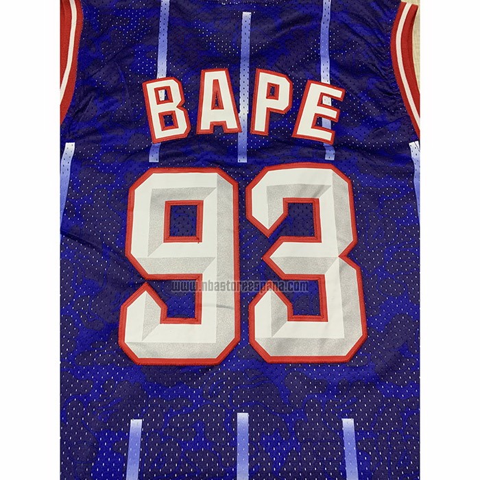 Camiseta Boston Celtics Bape NO 93 Hardwood Classic Azul